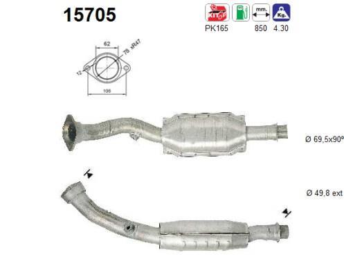 Catalyseur (Pot catalytique) AS 15705