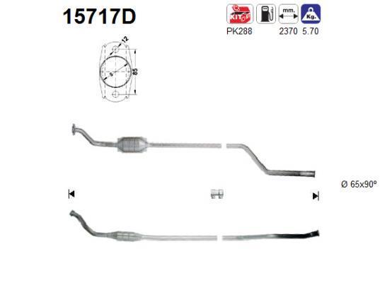 Catalyseur (Pot catalytique) AS ref. 15717D