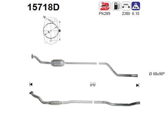 Catalyseur (Pot catalytique) AS ref. 15718D