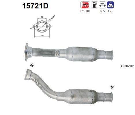 Catalyseur (Pot catalytique) AS ref. 15721D