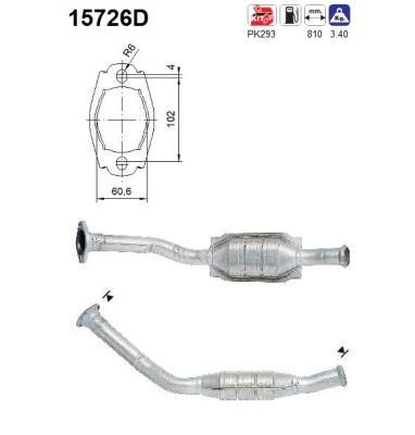 Catalyseur (Pot catalytique) AS 15726D