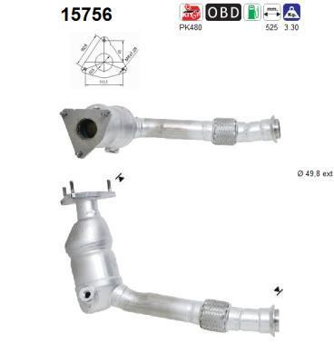 Catalyseur (Pot catalytique) AS ref. 15756