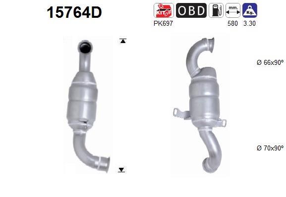 Catalyseur (Pot catalytique) AS ref. 15764D