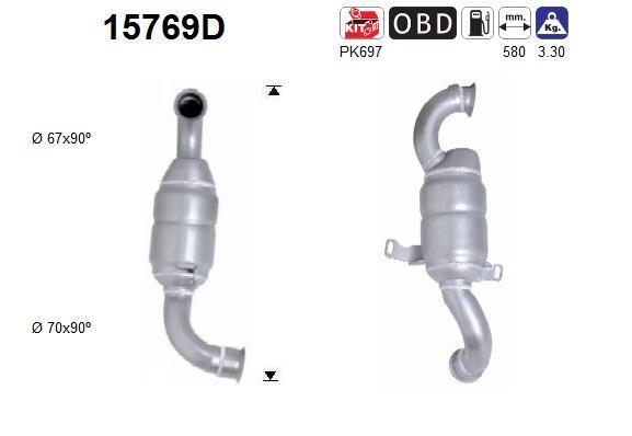 Catalyseur (Pot catalytique) AS ref. 15769D