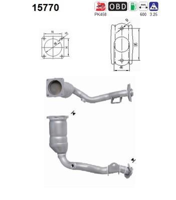 Catalyseur (Pot catalytique) AS 15770