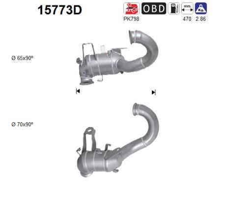 Catalyseur (Pot catalytique) AS ref. 15773D