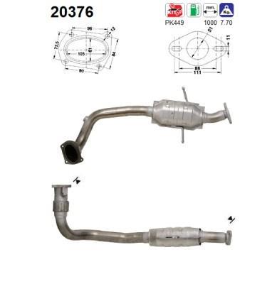 Catalyseur (Pot catalytique) AS 20376