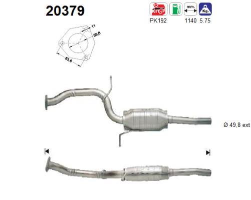 Catalyseur (Pot catalytique) AS 20379