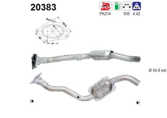 Catalyseur (Pot catalytique) AS 20383