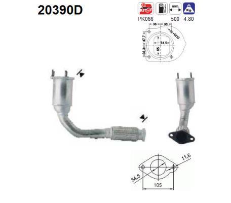 Catalyseur (Pot catalytique) AS 20390D