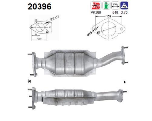 Catalyseur (Pot catalytique) AS 20396