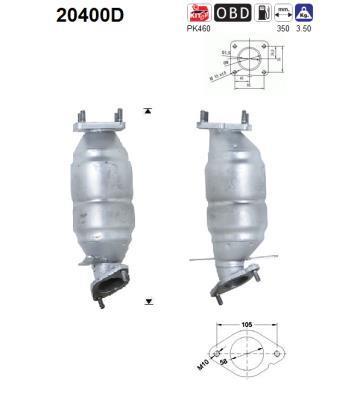 Catalyseur (Pot catalytique) AS ref. 20400D