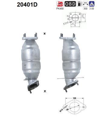 Catalyseur (Pot catalytique) AS ref. 20401D