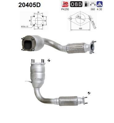 Catalyseur (Pot catalytique) AS ref. 20405D