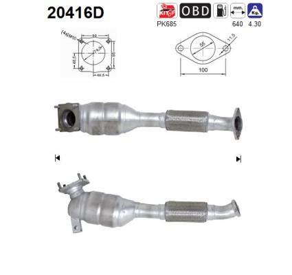 Catalyseur (Pot catalytique) AS 20416D