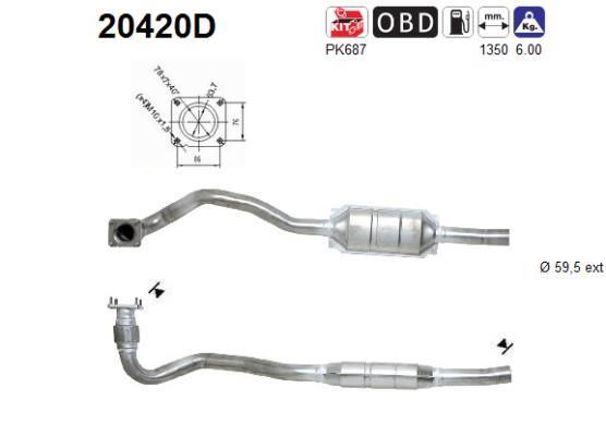Catalyseur (Pot catalytique) AS 20420D