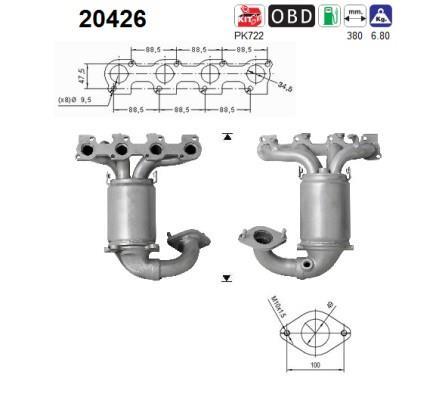 Catalyseur (Pot catalytique) AS 20426
