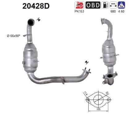 Catalyseur (Pot catalytique) AS 20428D