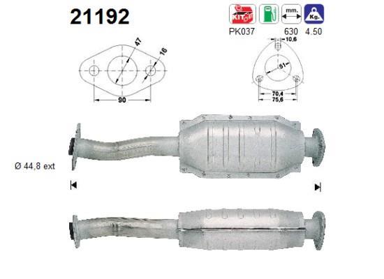 Catalyseur (Pot catalytique) AS 21192