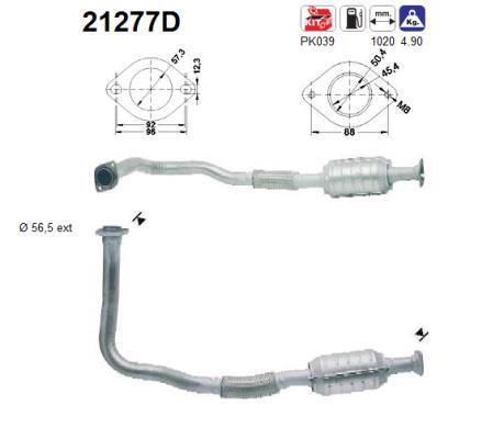 Catalyseur (Pot catalytique) AS ref. 21277D
