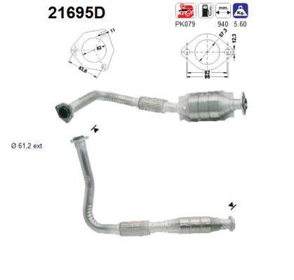 Catalyseur (Pot catalytique) AS ref. 21695D