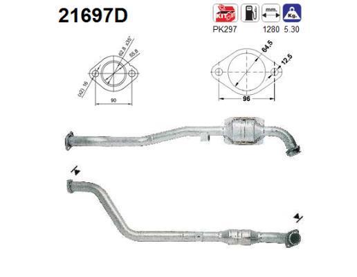 Catalyseur (Pot catalytique) AS 21697D