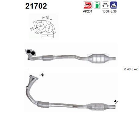 Catalyseur (Pot catalytique) AS 21702
