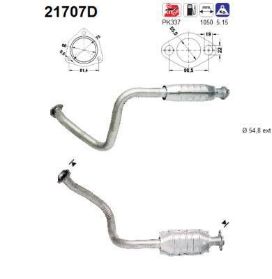 Catalyseur (Pot catalytique) AS ref. 21707D