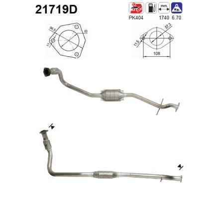 Catalyseur (Pot catalytique) AS ref. 21719D