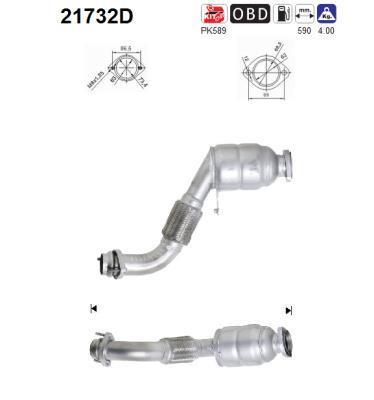 Catalyseur (Pot catalytique) AS ref. 21732D