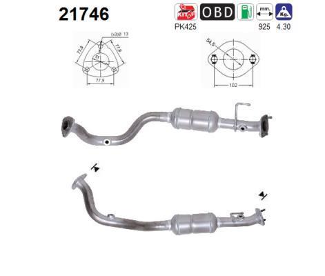 Catalyseur (Pot catalytique) AS ref. 21746
