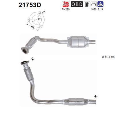 Catalyseur (Pot catalytique) AS ref. 21753D