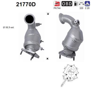 Catalyseur (Pot catalytique) AS ref. 21770D