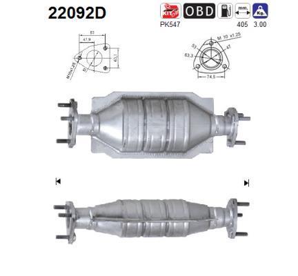 Catalyseur (Pot catalytique) AS 22092D