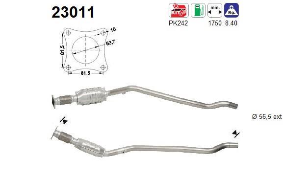 Catalyseur (Pot catalytique) AS 23011