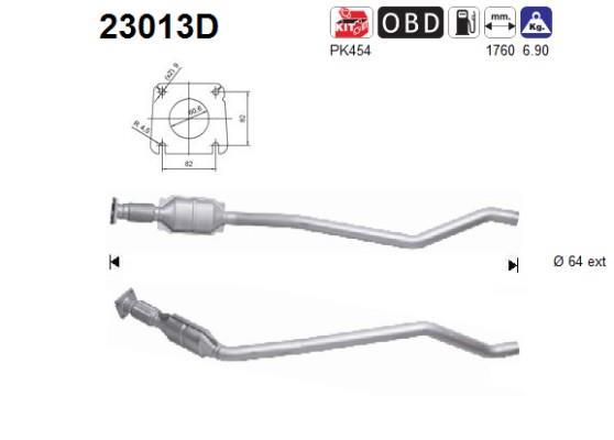 Catalyseur (Pot catalytique) AS ref. 23013D