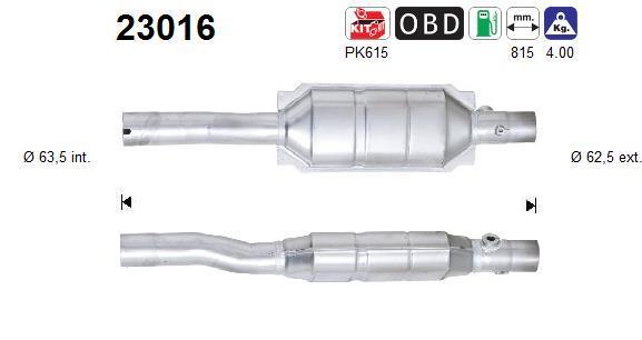 Catalyseur (Pot catalytique) AS ref. 23016
