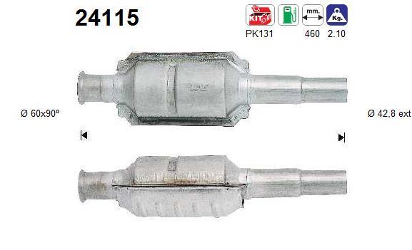 Catalyseur (Pot catalytique) AS 24115