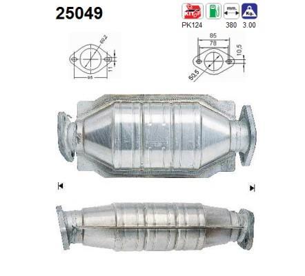 Catalyseur (Pot catalytique) AS 25049