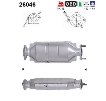 Catalyseur (Pot catalytique) AS 26046