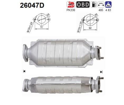 Catalyseur (Pot catalytique) AS 26047D