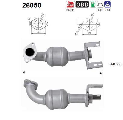 Catalyseur (Pot catalytique) AS 26050