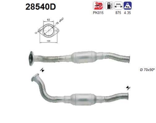 Catalyseur (Pot catalytique) AS ref. 28540D
