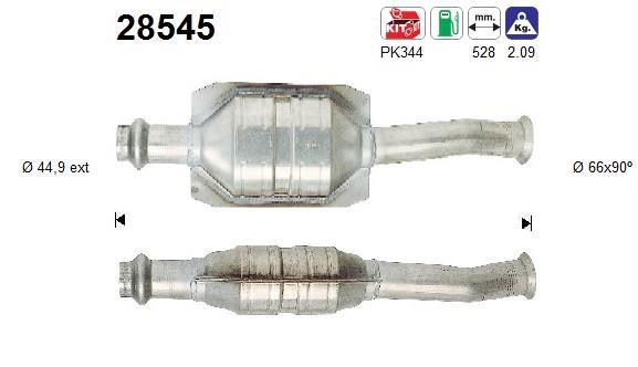 Catalyseur (Pot catalytique) AS 28545