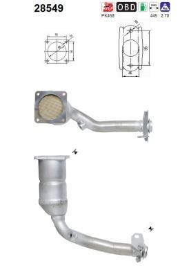 Catalyseur (Pot catalytique) AS 28549