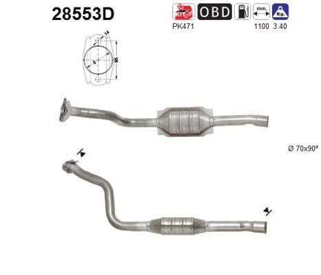 Catalyseur (Pot catalytique) AS 28553D
