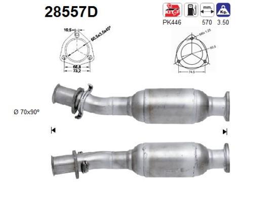 Catalyseur (Pot catalytique) AS ref. 28557D