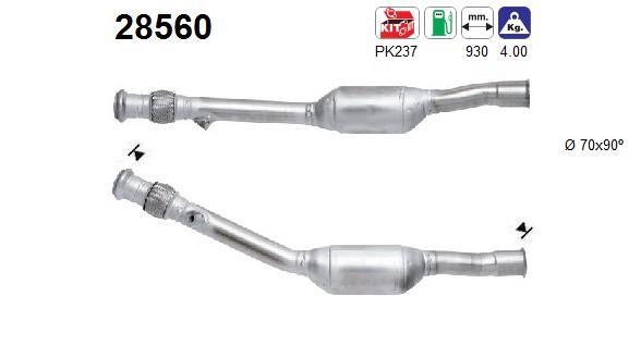 Catalyseur (Pot catalytique) AS 28560