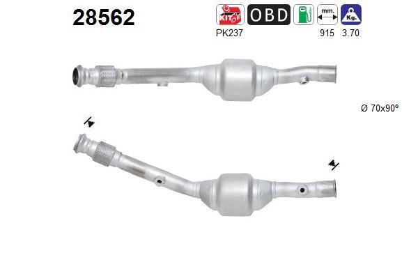 Catalyseur (Pot catalytique) AS ref. 28562