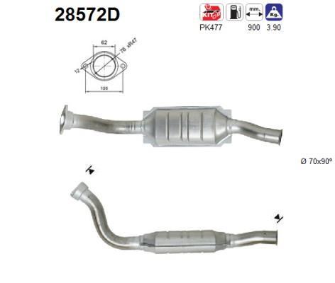 Catalyseur (Pot catalytique) AS ref. 28572D